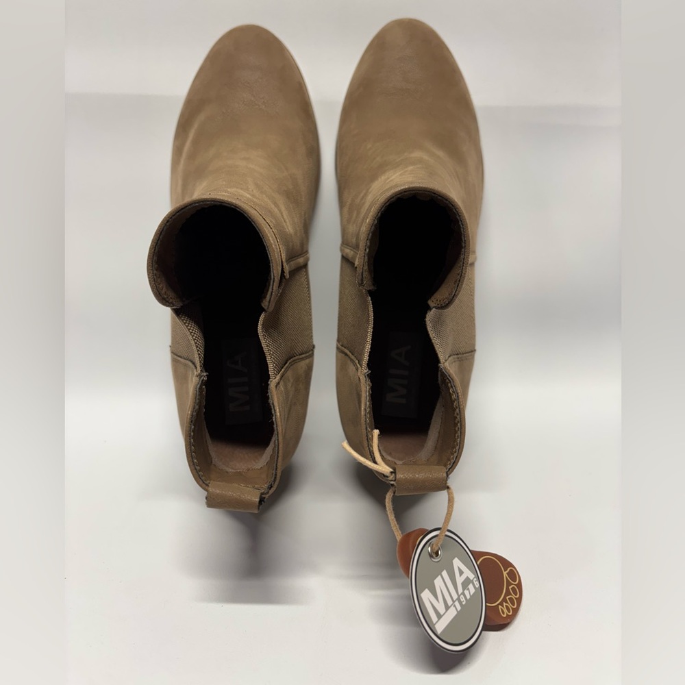 ✨MIA Tan Vegan Leather Ankle Booties Size 8.5 - Picture 5 of 10